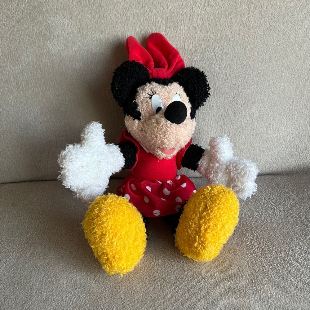 Minnie Mouse Plush Doll Toy Vintage 1999 Mattel Disney Disneyland Play Condition